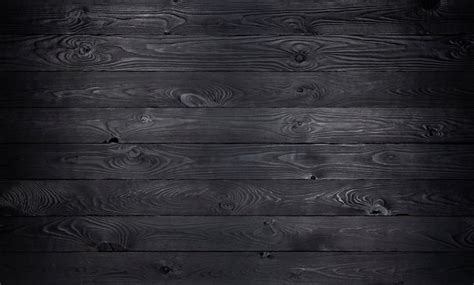 Bois Noir Texture De Vieilles Planches De Bois Photo Premium