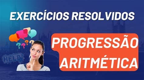 Exercicios Sobre Progressao Aritmetica FDPLEARN