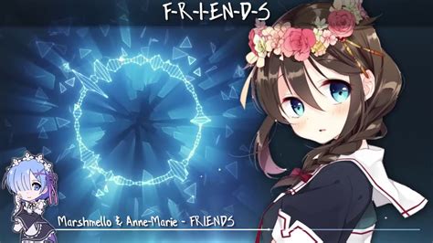 Nightcore Friends Lyrics Youtube