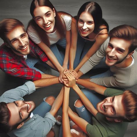 group  friends exchanging premium ai generated image