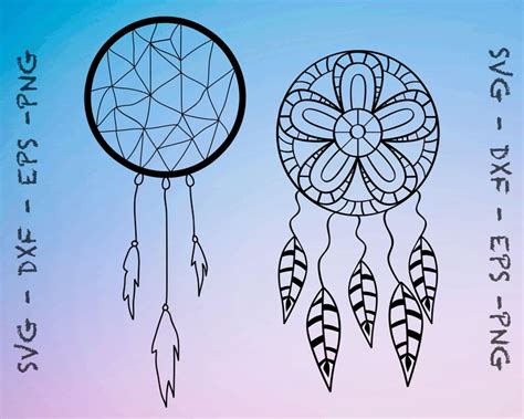 Dream Catcher Svg File Dream Catcher Cricut Svg Dream Etsy