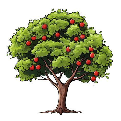 Big Apple Tree Free Illustration, Apple, Tree, Nature PNG Transparent ...