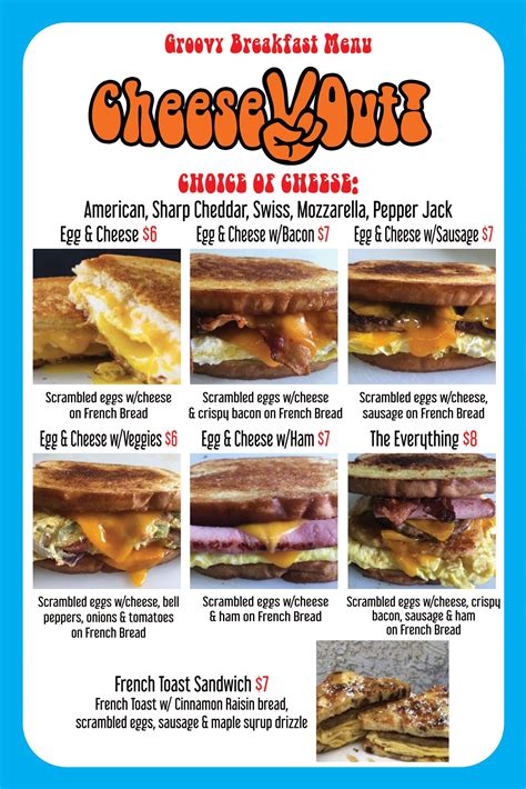 Menu Cheese Out Best Grilled Cheese Trucks In Phoenix Az