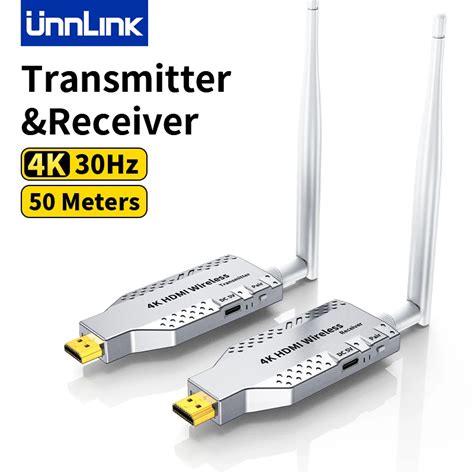 Unnlink Extensor Hdmi Inal Mbrico Transmisor Y Receptor De V Deo