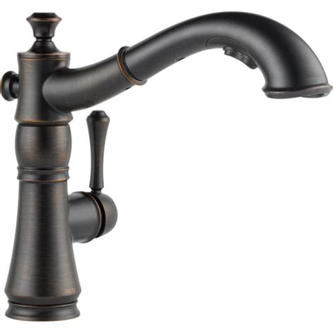 Delta Cassidy Modern Venetian Bronze Pull-Out Sprayer Kitchen Faucet 6 ...