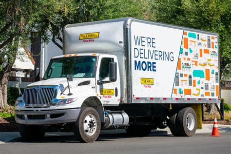 Side View Of Parked U Haul 10 Foot Moving Truck Editorial Image