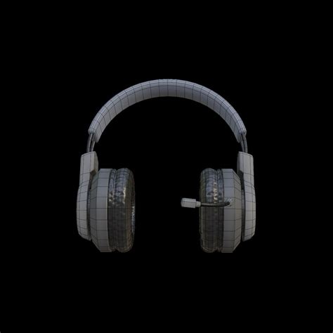 D Model Low Poly Simple Headphones Vr Ar Low Poly Cgtrader