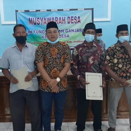 Musyawarah Desa Tentang Alih Fungsi Tanah Ganjaran Kabar Desa Balongbesuk