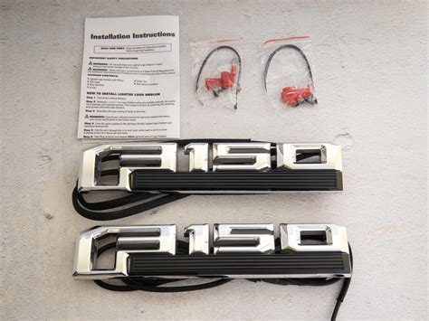 2015 20 Ford F150 LED Lighted Fender Emblems 2 Pc Kit Black Or Etsy