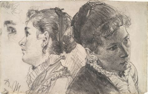 adolph menzel graphite Görüntüler ile Eskiz Portre Çizimler