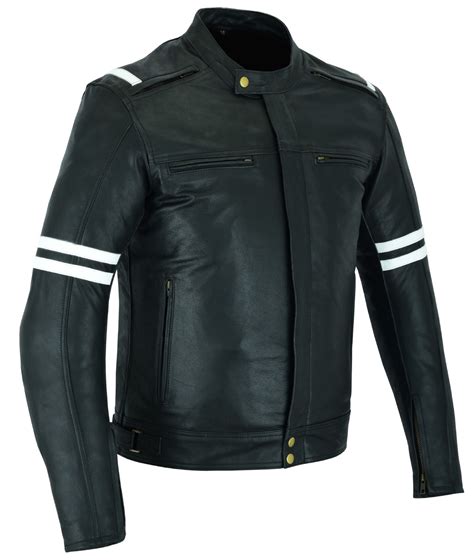 LvC12 Vintage Chaqueta De Cuero Para Moto Unisex D S Moto