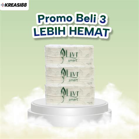 Jual Promo Tisu Beli 3 Tissue LIVI Evo Smart Multifold Towel 150s