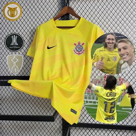 Corinthians Camisa Goleiro Amarelo Klda Camisa De Futebol