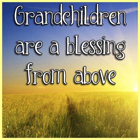 Grandchildren Are A Blessing From Above Grandparents Quotes