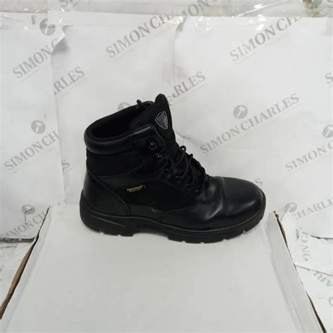 SKETCHERS WATERPROOF BOOTS BLACK SIZE 10 4504810-Simon Charles Auctioneers