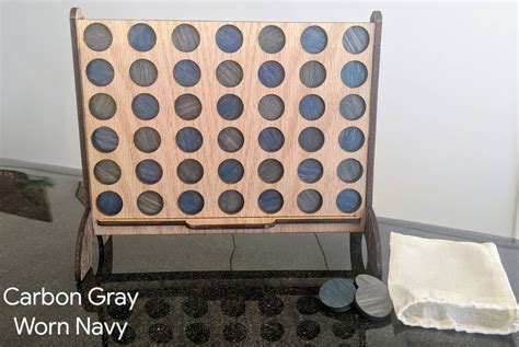 Wooden Connect Four Board Game Custom Colors Etsy