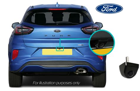 Ford Puma Reversing Rear View Camera Kit Sync Dynamic Guidelines