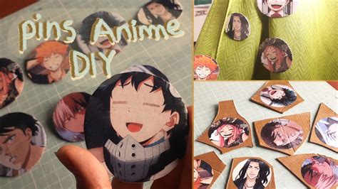 🌱diy Anime Cómo Hacer Pines De Anime Para Tu Mochila O Lo Que Sea