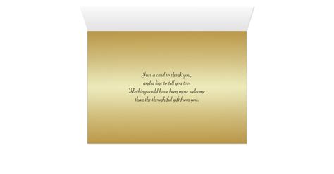 50th Anniversary Black Gold Floral Thank You Card Zazzle