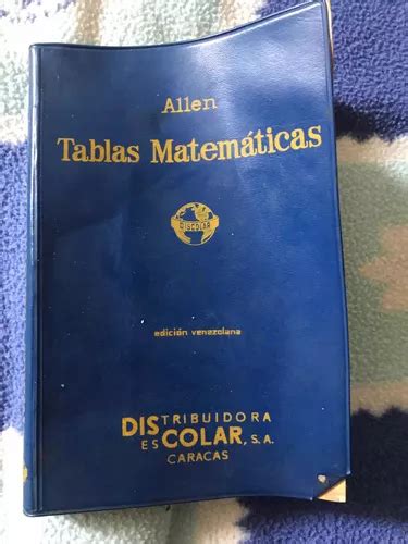 Libro Tablas Matemáticas Mercadolibre