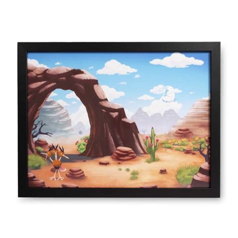 Rocky Desert Pokémon Soothing Scenes Framed Wall Art | Pokémon Center Official Site