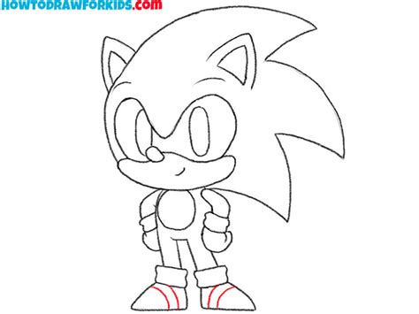 How to Draw Sonic - Easy Drawing Tutorial For Kids