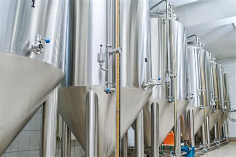 Premium Photo Stainless Steel Tanks For Brewing Drinks