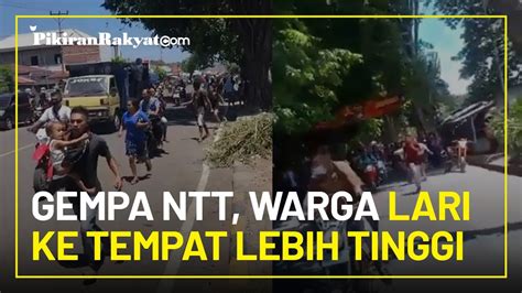 Gempa Magnitudo Guncang Larantuka Ntt Berpotensi Tsunami Warga