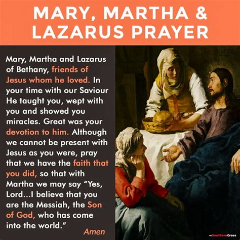 July 29th Memorial Of Saints Martha Mary And Lazarus