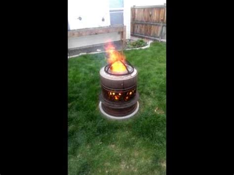 Fire Pit Made Out Of Dryer Drum YouTube