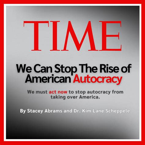 Stacey Abrams - History tells us how autocrats rise and it... | Facebook