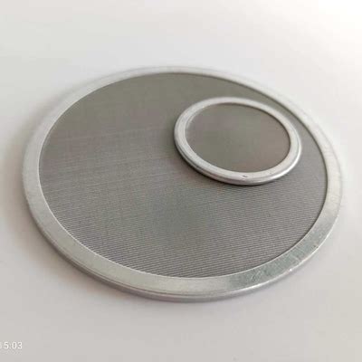 Edge Rim 201 Stainless Steel Filter Discs Round