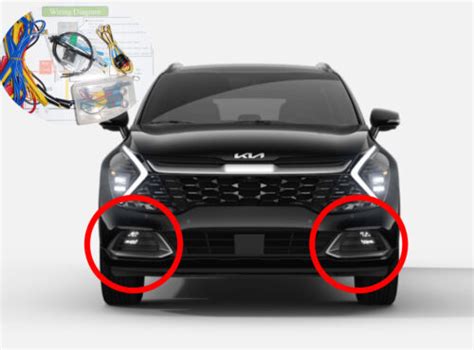 Genuine Oem Led Fog Lamp Light Complete Kit For Kia Sportage Lx