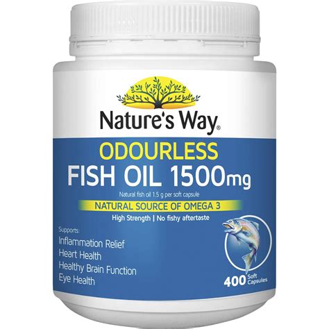 Nature S Way True Odourless High Strength Fish Oil Mg Pack