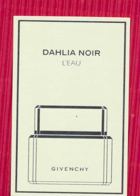 Carte Sprayer Dahlia Noir Leau Parfum De Tokyo Cartes