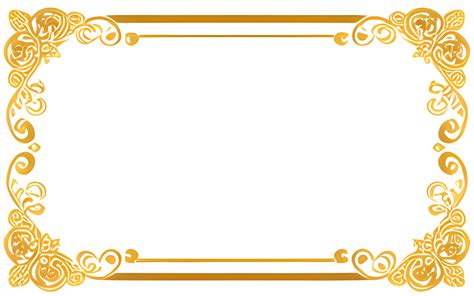 Ai Generated Sakura Border Frame Gold Luxury Png Transparent Background