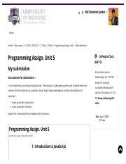 Programming Assign Unit 5 Pdf Md Shamim Sarder Home Home My Courses