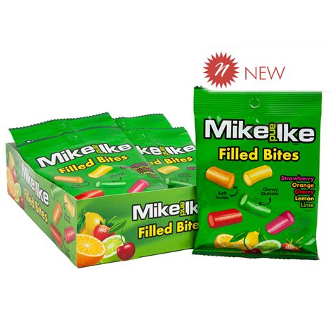 Mike And Ike Filled Licorice Bites Nassau Candy