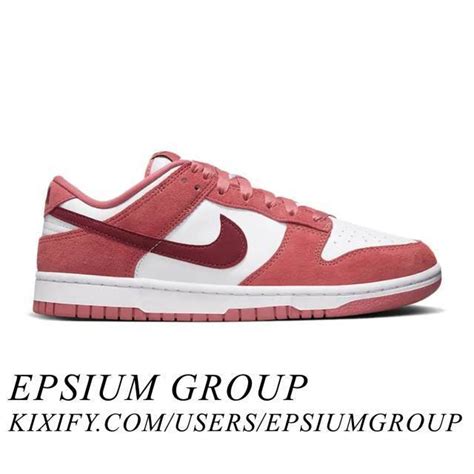 Nike Women S Dunk Low Valentine S Day White Team Red Adobe