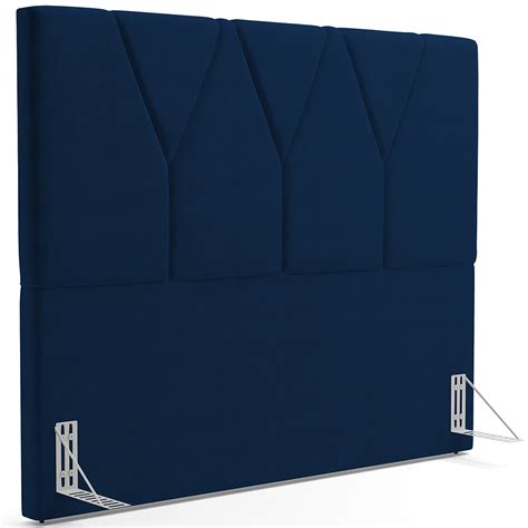 Cabeceira Cama Box Casal Cm Aurora W Suede Azul Marinho Lyam