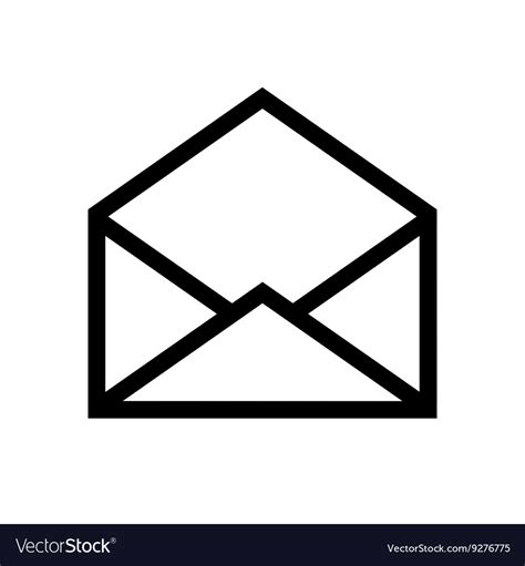 Email symbol letter icon Royalty Free Vector Image