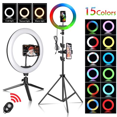 Sh Inch Cm Rgb Ring Light Selfie Photography Fill Lighting With