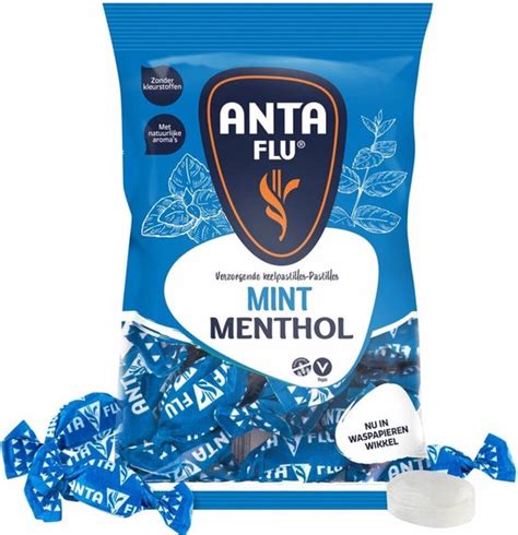 Zakken Antiflu Menthol Mint Blauw Gram Voordeelverpakking