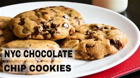 Nyc Style Chocolate Chip Cookies Cookie Recipe Youtube