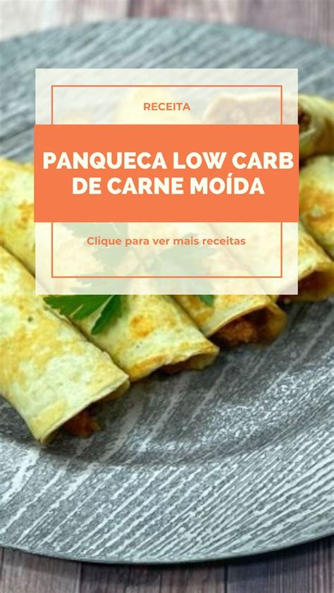 Receita de Panqueca low carb de carne moída Receita Fit Food Bread