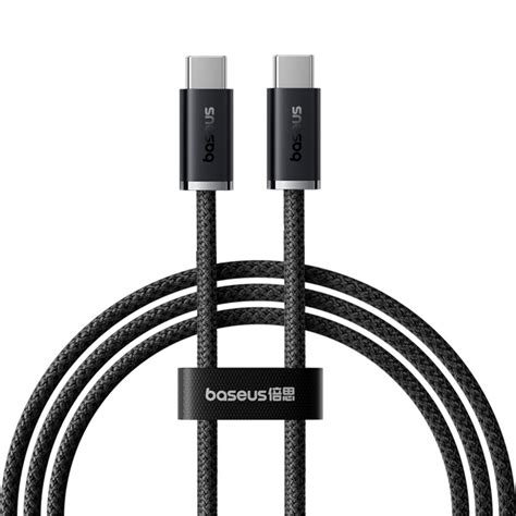 Baseus Hurtigladekabel Usb C Til Usb C 100w 480mbps 1m Svart