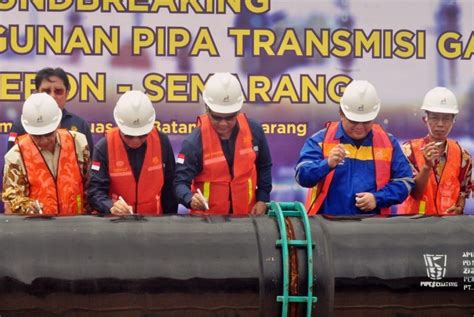 BPH Migas Groundbreaking Proyek Pipa Gas Cirebon Semarang Republika