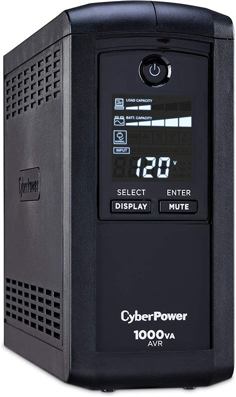 CyberPower CP1000AVRLCD Intelligent LCD UPS System 1000VA 600W