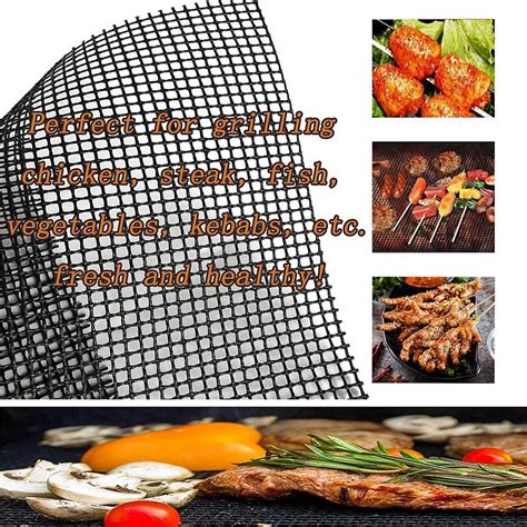 Hittebestendige Non Stick Bbq Grill Mesh Mat Set V Grandado