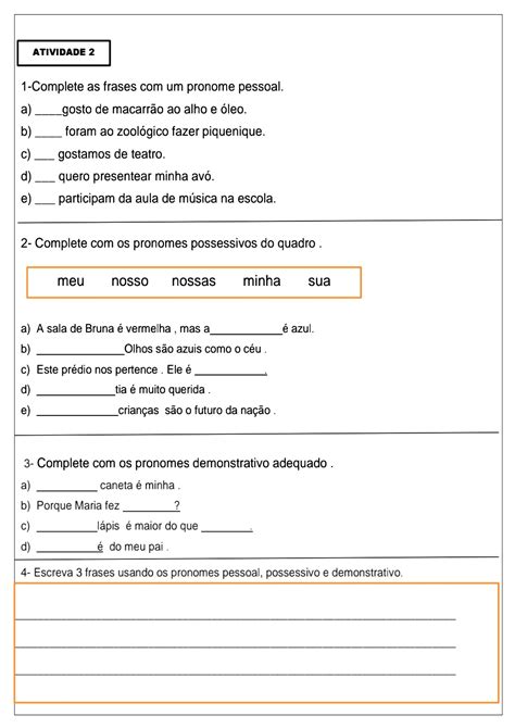 Blog Educação e Transformação Pronome pessoal possessivo e